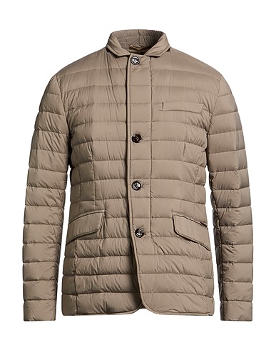 MOORER Shell  jacket Grey 95% Polyamide, 5% Polyurethane