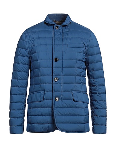 MOORER Piumino Blu navy 95% Poliammide, 5% Poliuretano