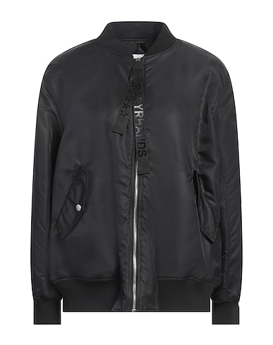 THE EDITOR Bomber Black 100% Polyamide, Cotton, Elastane