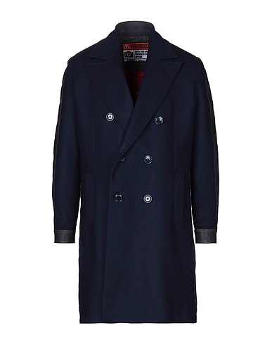 FRANKIE MORELLO Coat Midnight blue 70% Virgin Wool, 20% Polyamide, 10% Cashmere