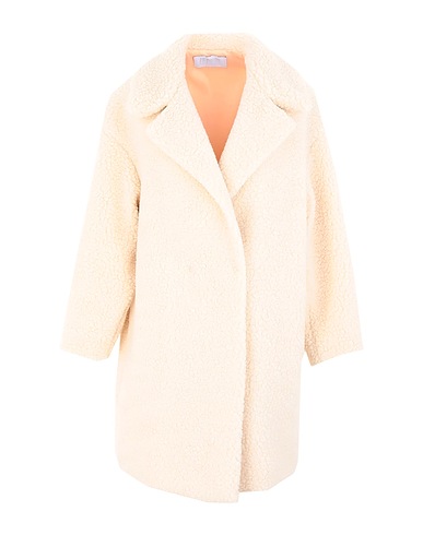 HARRIS WHARF LONDON Coat Ivory 85% Polyester, 15% Wool
