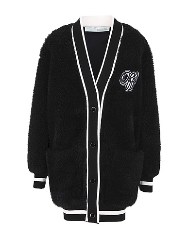 OFF-WHITE™ 코트 블랙 100% 폴리에스테르, 비스코스, 폴리에틸렌, 폴리프로필렌