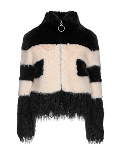 ELISABETTA FRANCHI Teddy Coat Nero 65% Acrilico, 22% Modacrilico, 13% Poliestere