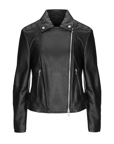 EMPORIO ARMANI Biker jacket Black 100% Lambskin