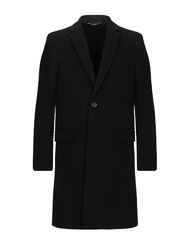 DOLCE&GABBANA Coat Black 90% Wool, 10% Cashmere