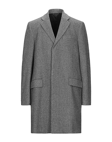 DOLCE&GABBANA Coat Grey 78% Wool, 22% Polyester, Calfskin