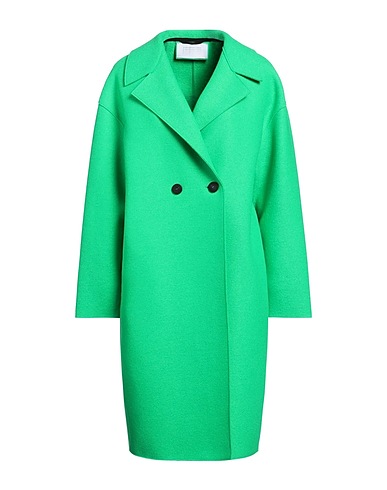 HARRIS WHARF LONDON Coat Green 100% Virgin Wool