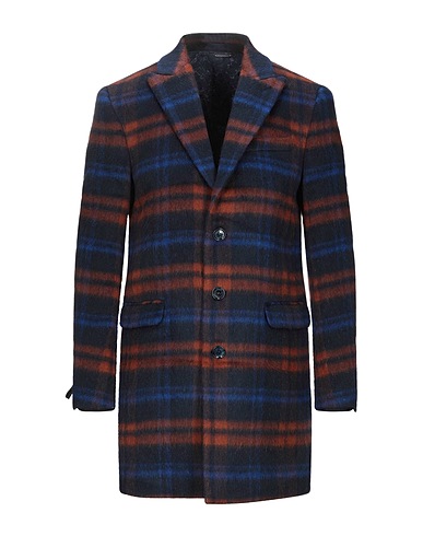 DANIELE ALESSANDRINI Coat Midnight blue 40% Wool, 25% Acrylic, 15% Polyester, 15% Mohair wool, 5% Other Fibres
