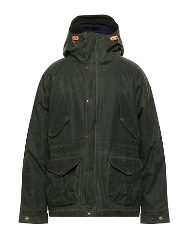 MANIFATTURA CECCARELLI Full-length jacket Military green 100% Cotton