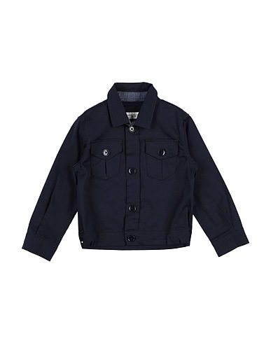 PAOLO PECORA Jacket Midnight blue 97% Cotton, 3% Elastane