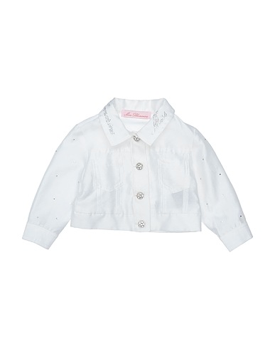 MISS BLUMARINE Jacket White 90% Cotton, 10% Polyester