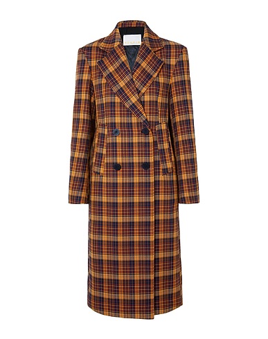 REMAIN BIRGER CHRISTENSEN Coat Camel 83% Cotton, 12% Polyester, 5% Other Fibres
