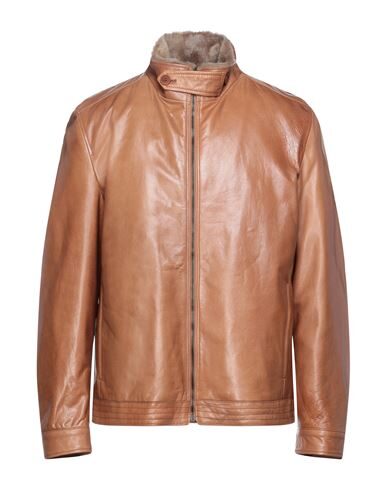 Latini Finest Leather Jackets In Camel