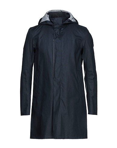 HERNO Impermeabile Blu notte 100% Lino, Poliestere, Poliuretano