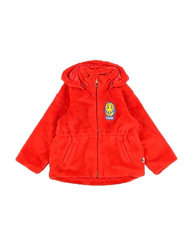 MINI RODINI Teddy Coat Rosso 100% Poliestere