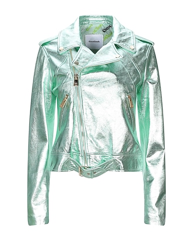 COCOCLOUDE. Biker jacket Light green 100% Leather