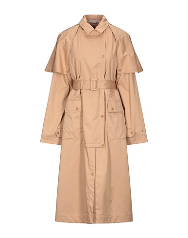 STELLA McCARTNEY Double breasted pea coat Camel 100% Cotton, Metal