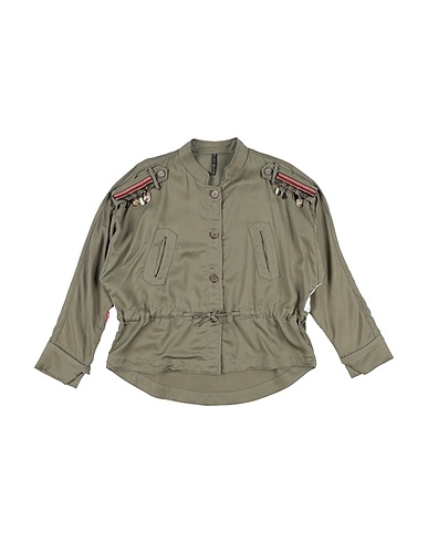 MANILA GRACE Giubbotto Verde militare 100% Tencel®