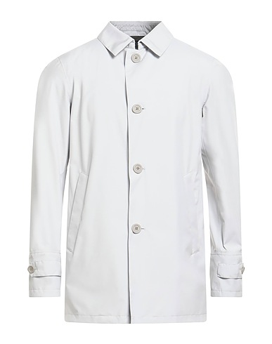 HERNO Full-length jacket Light grey 100% Polyester, Polyamide, Elastane