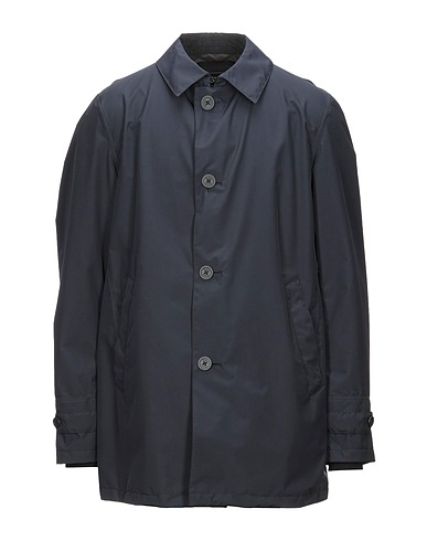 HERNO Full-length jacket Midnight blue 100% Polyester, Polyamide, Elastane