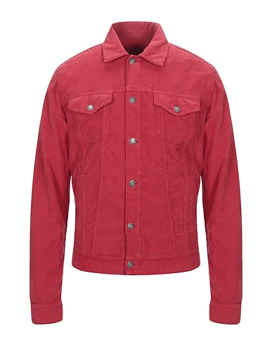 AGLINI Jacket Red 97% Cotton, 3% Elastane