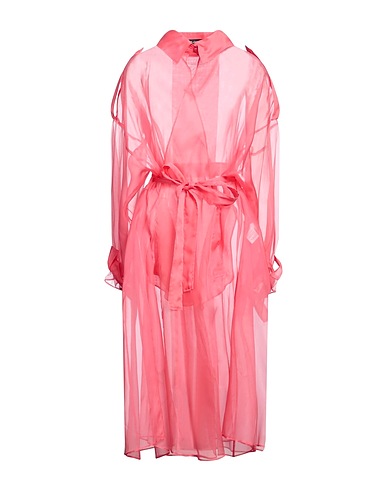 DOLCE&GABBANA Full-length jacket Coral 100% Silk