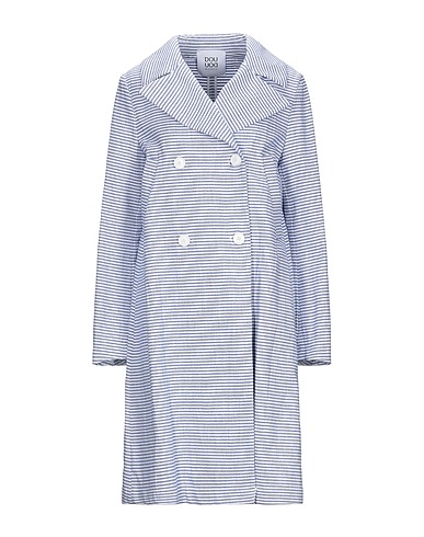 DOUUOD Double breasted pea coat Blue 65% Cotton, 35% Hemp