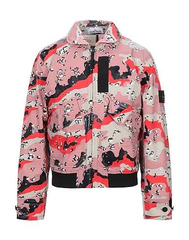 STONE ISLAND Bomber Antique rose 70% Cotton, 30% Polyamide, Polyurethane resin