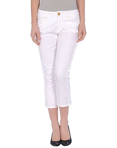MARANI JEANS Denim trousers White 98% Cotton, 2% Elastane