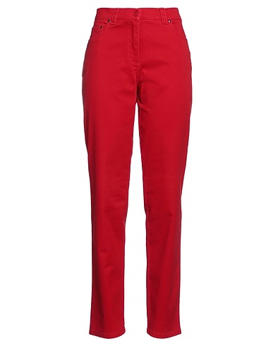 DIANA GALLESI Casual trouser Red 97% Cotton, 3% Elastane