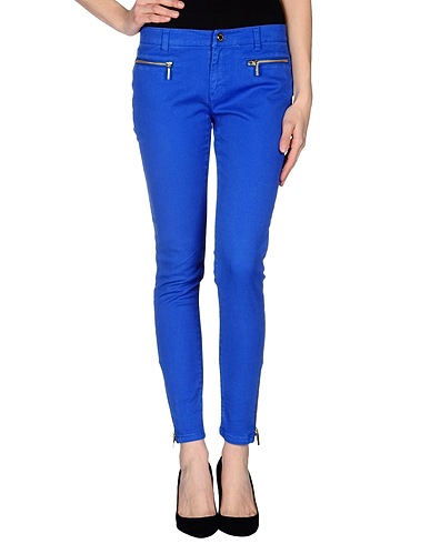 MICHAEL MICHAEL KORS Denim trousers Azure 98% Cotton, 2% Spandex