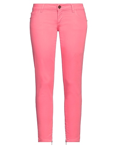 FRANKIE MORELLO Denim pants Mauve 98% Cotton, 2% Elastane