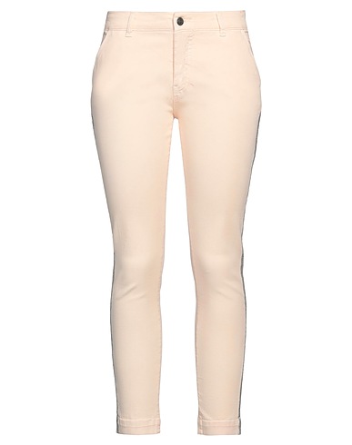 PINKO Denim trousers Apricot 96% Cotton, 4% Elastane