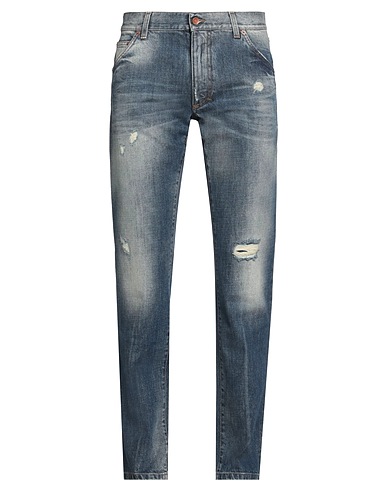 DOLCE&GABBANA Denim trousers Blue 100% Cotton