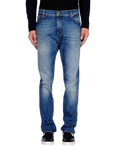7 FOR ALL MANKIND Denim pants Blue 98% Cotton, 2% Elastane