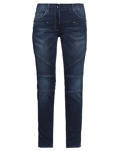 BYBLOS Denim pants Blue 60% Cotton, 26% Polyester, 13% Viscose, 1% Elastane