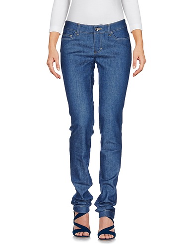 DOLCE&GABBANA Denim pants Blue 95% Cotton, 4% Polyester, 1% Elastane