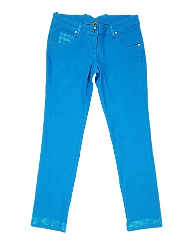 MISS GRANT Denim trousers Azure 98% Cotton, 2% Elastane