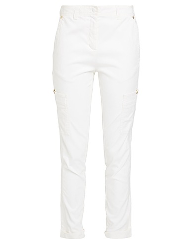 ROBERTO CAVALLI Casual trouser White 62% Lyocell, 35% Cotton, 3% Elastane, Polyamide