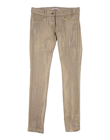 LAURA BIAGIOTTI DOLLS Pantaloni jeans Oro 98% Cotone, 2% Elastan