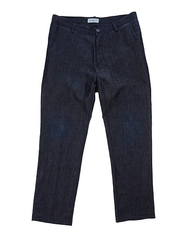 PAOLO PECORA Denim trousers Blue 59% Cotton, 41% Elastane