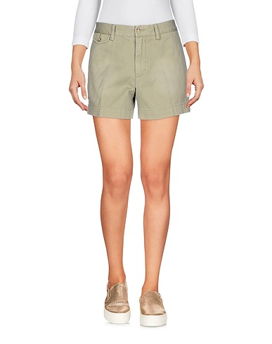 POLO RALPH LAUREN Denim shorts Military green 100% Cotton