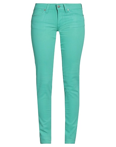 POLO RALPH LAUREN Denim pants Green 97% Cotton, 3% Elastane