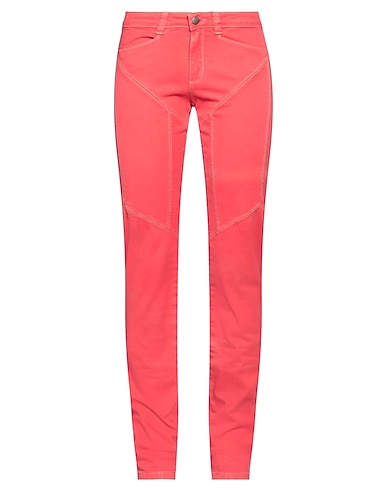 9.2 BY CARLO CHIONNA Denim trousers Coral 97% Cotton, 3% Elastane