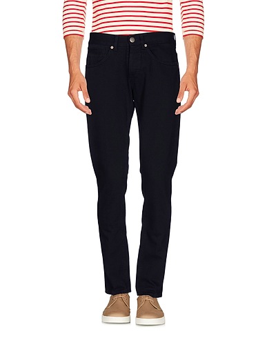 DONDUP Denim pants Midnight blue 100% Cotton