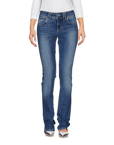 GALLIANO Denim pants Blue 98% Cotton, 2% Elastane