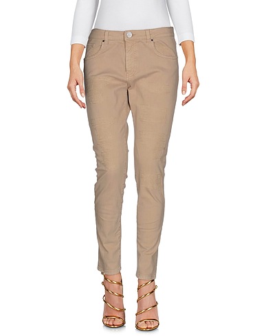 PINKO Denim pants Sand 98% Cotton, 2% Elastane