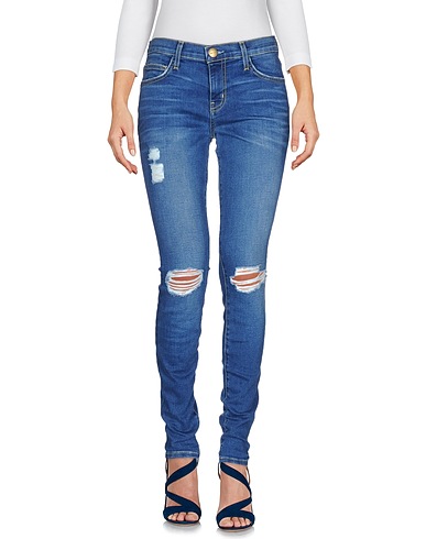 CURRENT/ELLIOTT Denim trousers Blue 92% Cotton, 6% Polyester, 2% Elastane
