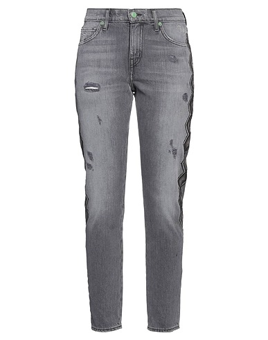 SANDRINE ROSE Denim trousers Charcoal 100% Cotton