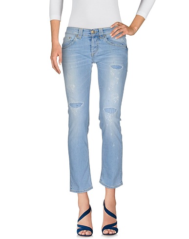 DONDUP Denim pants Blue 94% Cotton, 5% Polyester, 1% Elastane